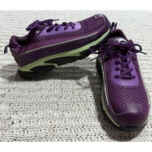 Avenger Work Boots Electra Womens 8 40 Non-Slip A1011 Purple Green Safety Shoes